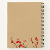 Mahjong Cherry Blossom Spiral Notebook ノートブック (裏面)
