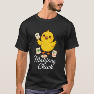 Mahjong Chick Chinese Game Tシャツ