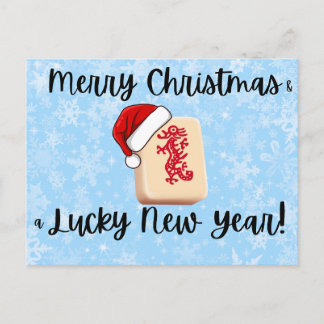 Mahjong Christmas Post Card シーズンポストカード