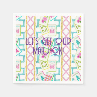 MAHJONG COCKTAIL NAPKINS スタンダードカクテルナプキン