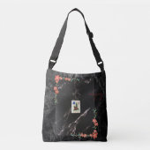 Mahjong Crossbody Bag Floral on Marble Design クロスボディバッグ (正面)