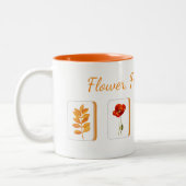 Mahjong Flower Tiles Mug ツートーンマグカップ (左)