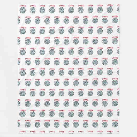 MahJong game symbol Joker tile フリースブランケット (正面)