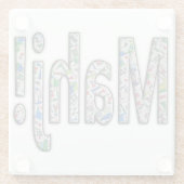 Mahjong Glass Coaster - Mahj! ガラスコースター (裏面)