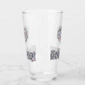 Mahjong Glass Tumbler タンブラーグラス (左)