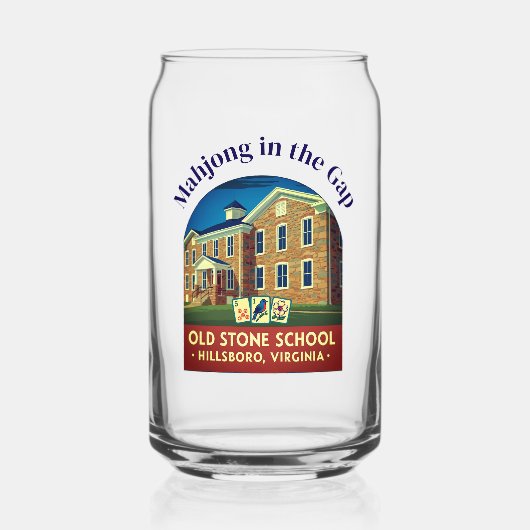 Mahjong in the Gap - Beverage Glass ガラス缶 (正面)