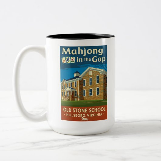 Mahjong in the Gap Coffee Mug ツートーンマグカップ (左)