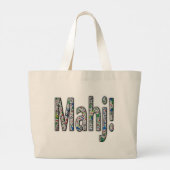 Mahjong Large Tote Bag - Mahj! ラージトートバッグ (裏面)