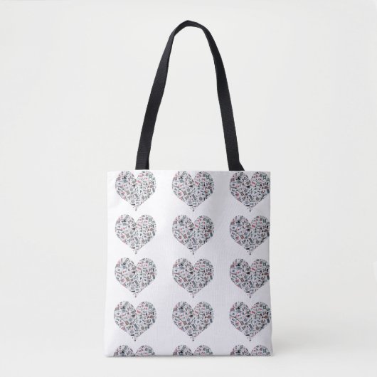 Mahjong Love Tote Bag トートバッグ (正面)