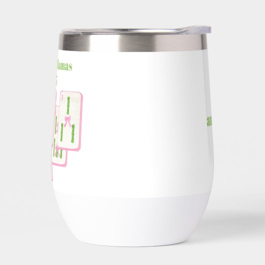 Mahjong Mamas Mahjong Bamboo Tiles Bows Coquette (左面)