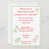 Mahjong Martini Cocktail Party Invitation 招待状 (裏面)