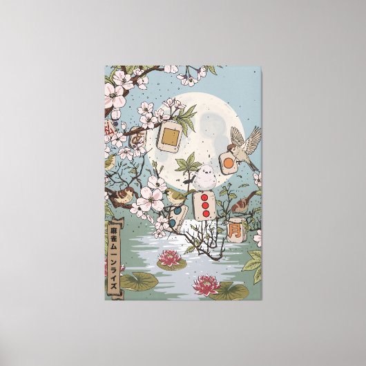 Mahjong Moonrise キャンバスプリント (正面)