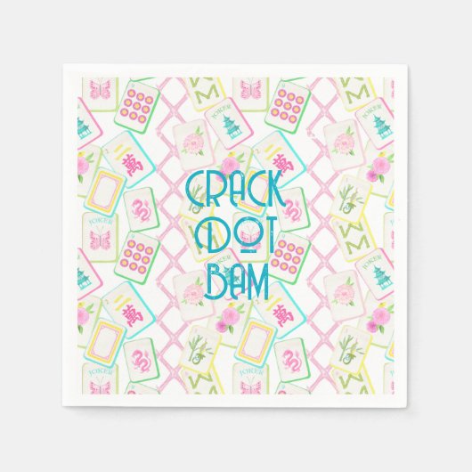 MAHJONG NAPKIN スタンダードカクテルナプキン (正面)