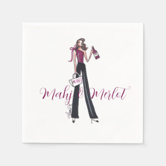 Mahjong napkins スタンダードカクテルナプキン