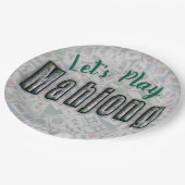 Mahjong Paper Plates ペーパープレート (アングル)