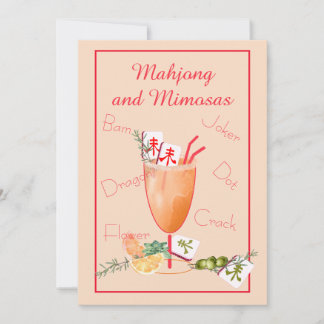 Mahjong Party Invitation 招待状