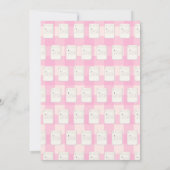 Mahjong Party Invitation, grandmillennial swans 招待状 (裏面)