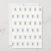 Mahjong Party Invitation, Preppy Champagne  招待状 (裏面)