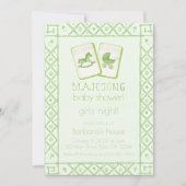 mahjong party lover Green Dragon Bamboo 招待状 (正面)