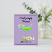 Mahjong Party Postcard Invitation インビテーションポストカード (スタンド正面)