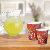 Mahjong Party Theme Cups, mahjong florals 紙コップ