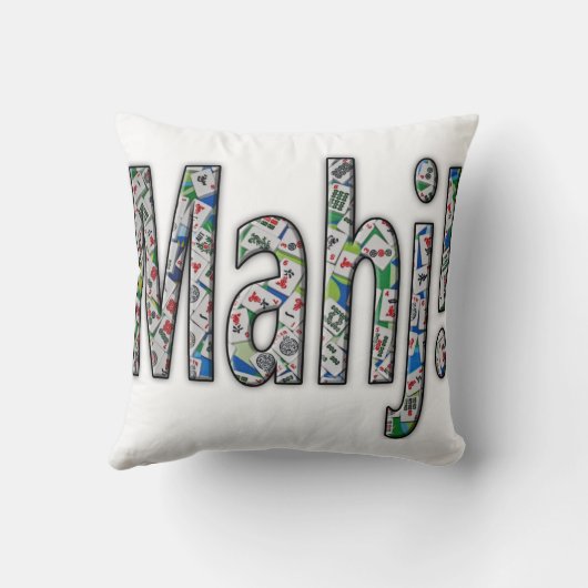 Mahjong Pillow - Mahj! クッション (裏面)