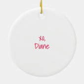 Mahjong Queen Mahjong Christmas Bam Tiles セラミックオーナメント (裏面)