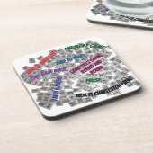 Mahjong Sayings Beverage Coaster コースター (左側)
