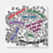 Mahjong Sayings Beverage Coaster マグネット (正面)