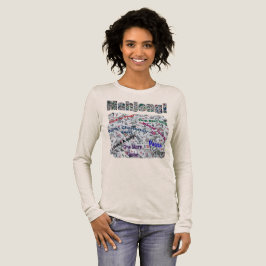 Mahjong Sayings Women's Long Sleeve T-Shirt  トライブレンドＴシャツ