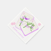 Mahjong Tile Napkins for Mahjong Party Decor スタンダードカクテルナプキン (角)