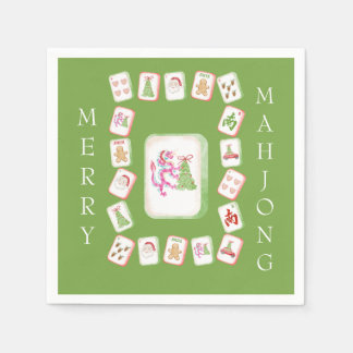 Mahjong Tiles Holiday スタンダードカクテルナプキン