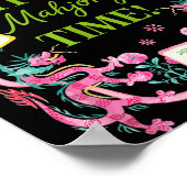 Mahjong time coquette bow aesthetic mah jong playe ポスター (角)