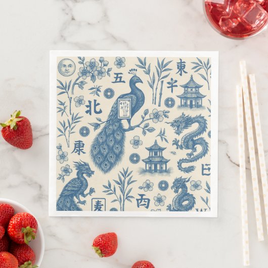 Mahjong Toile Party Napkins (インサイチュ)