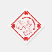 Mahjong Valentine's Party Cocktail スタンダードカクテルナプキン (角)