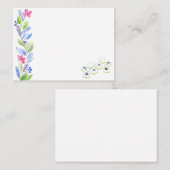 Mahjong Watercolor Flower プレイスカード (正面/裏面)