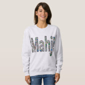 Mahjong Women's Sweatshirt - Mahj! スウェットシャツ (正面フル)