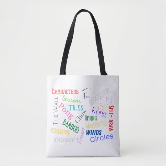 Mahjong Words Tote Bag トートバッグ (正面)