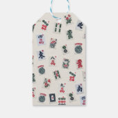 MahJonggタイル記号デザインバッジ ギフトタグ (裏面)