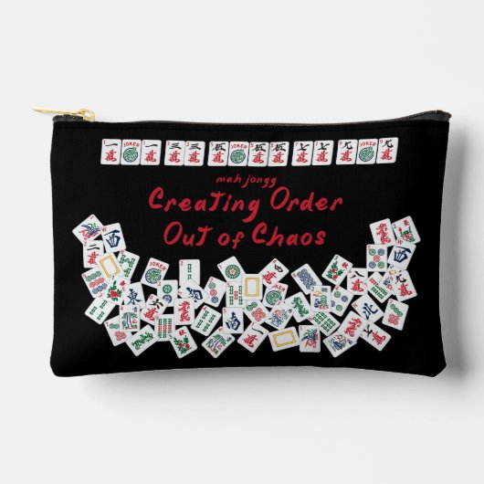 MahJongg混沌の秩序を作成する小 アクセサリーポーチ (正面)