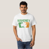 Mahoneyの姓のクローバー Tシャツ (正面フル)