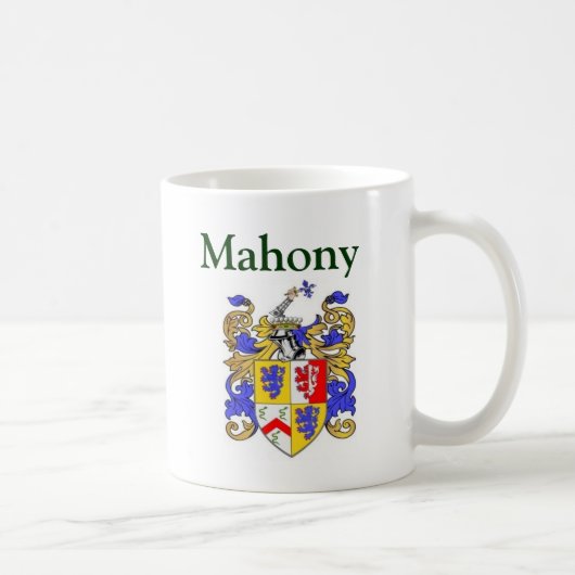 Mahonyの紋章付き外衣 コーヒーマグカップ (右)