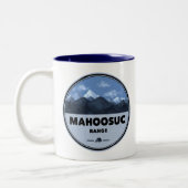 Mahoosuc Range New Hampshire Maine Camping ツートーンマグカップ (左)