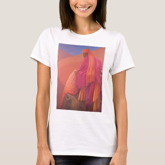 Mahoutおよび象 Tシャツ (正面)
