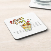 MAI TAIのカクテルのレシピの芸術 コースター (左側)