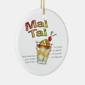 MAI TAIのカクテルのレシピの芸術 セラミックオーナメント (右)
