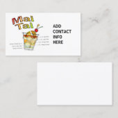 MAI TAIのカクテルのレシピの芸術 名刺 (正面/裏面)