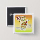 MAI TAIのカクテルのレシピの芸術 缶バッジ (正面&裏面)