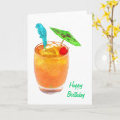 Mai Tai 1 カード (黄色い花)