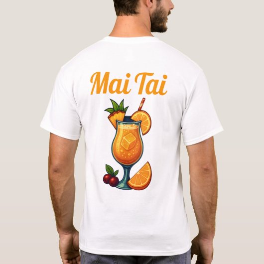 Mai Tai T-Shirt – Tropical Tiki Cocktail Tシャツ (裏面)